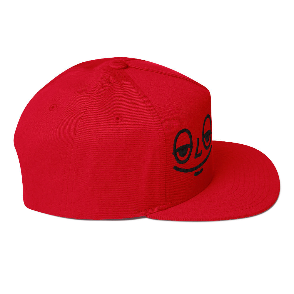 Flat Bill Cap “Stoner Face”
