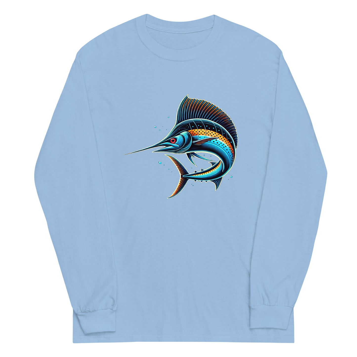Men’s Long Sleeve Shirt "Neon Sailfish"