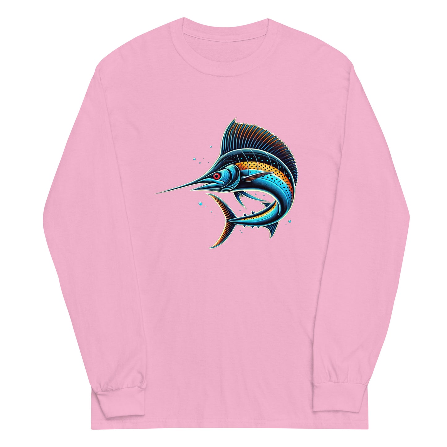Men’s Long Sleeve Shirt "Neon Sailfish"