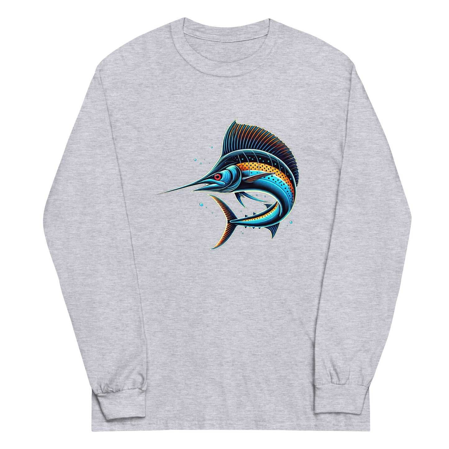 Men’s Long Sleeve Shirt "Neon Sailfish"