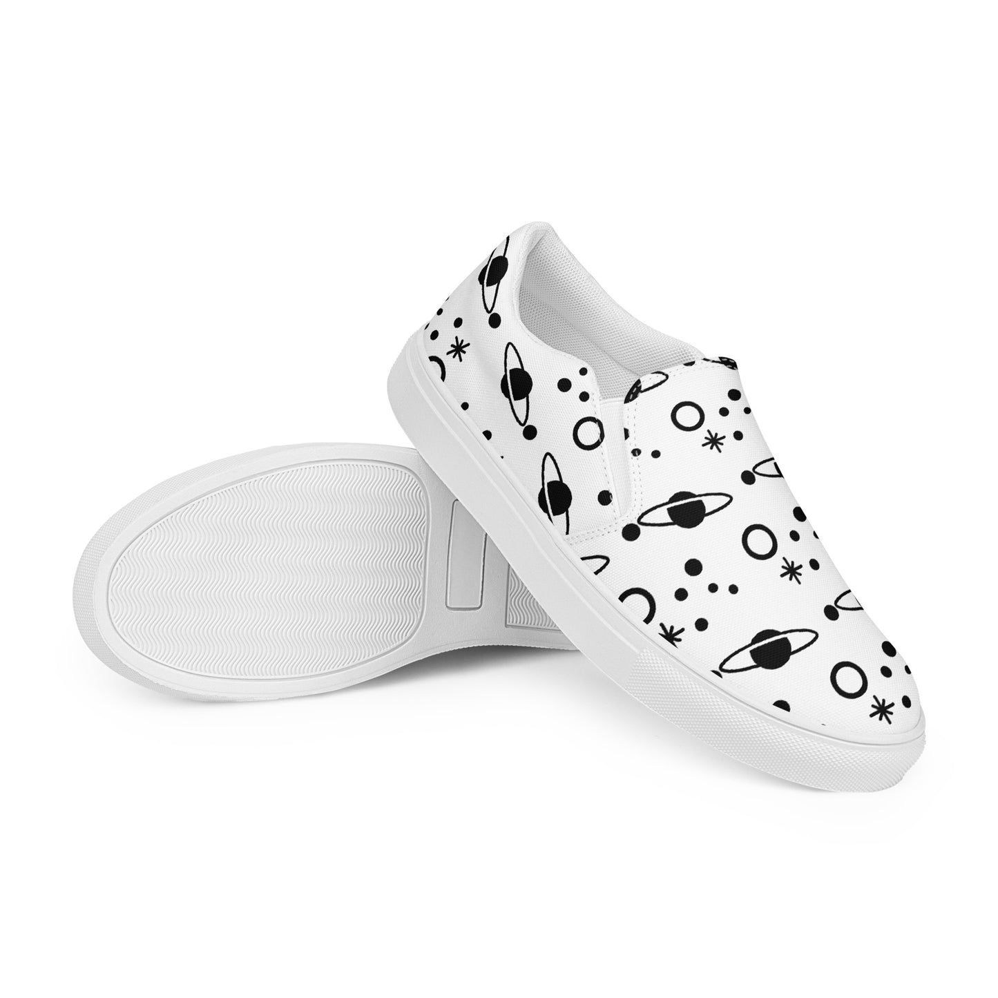 Men’s slip-on canvas shoes “Planets and Stars”