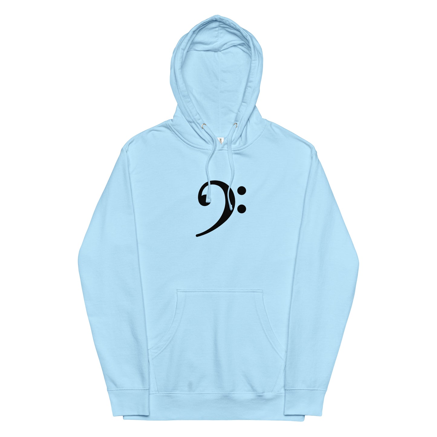 Unisex midweight hoodie “Bass Clef”