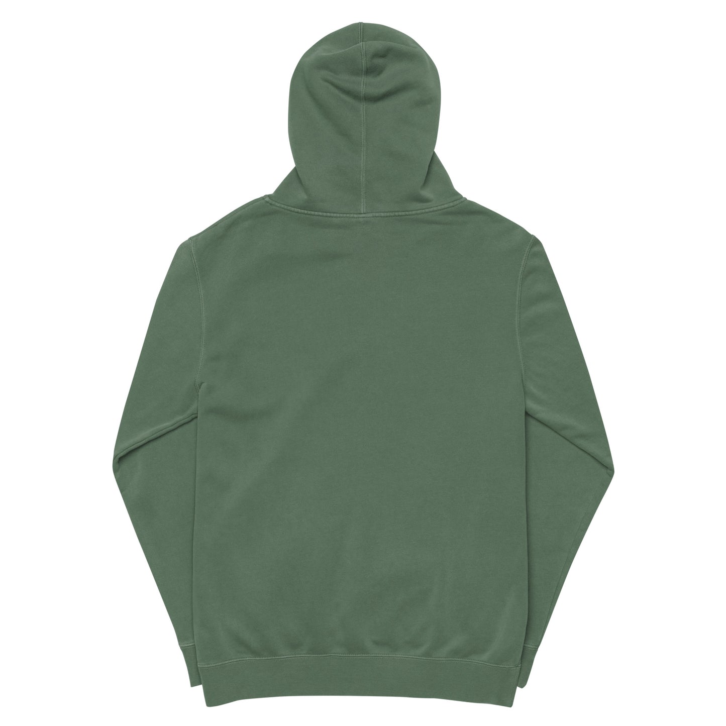 Unisex pigment-dyed hoodie “Leaf Embroidery”