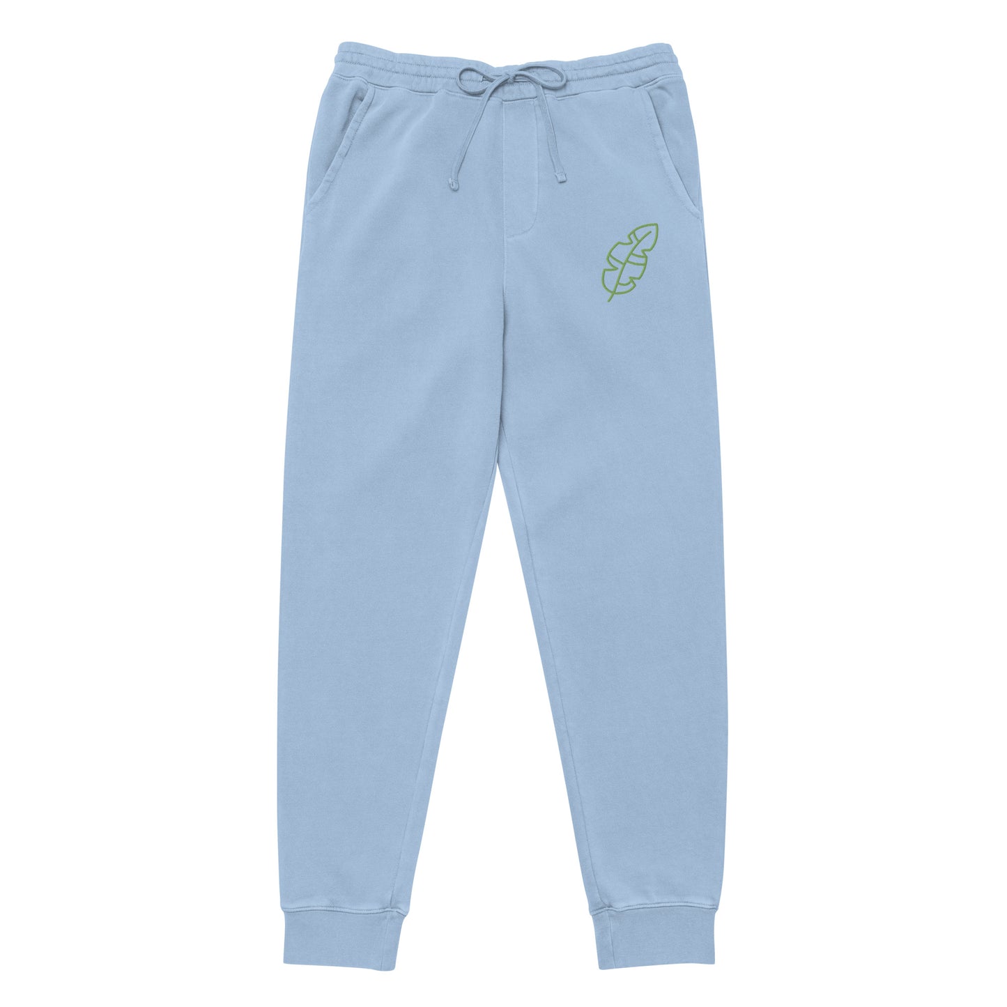 Unisex pigment-dyed sweatpants “Leaf Embroidery”