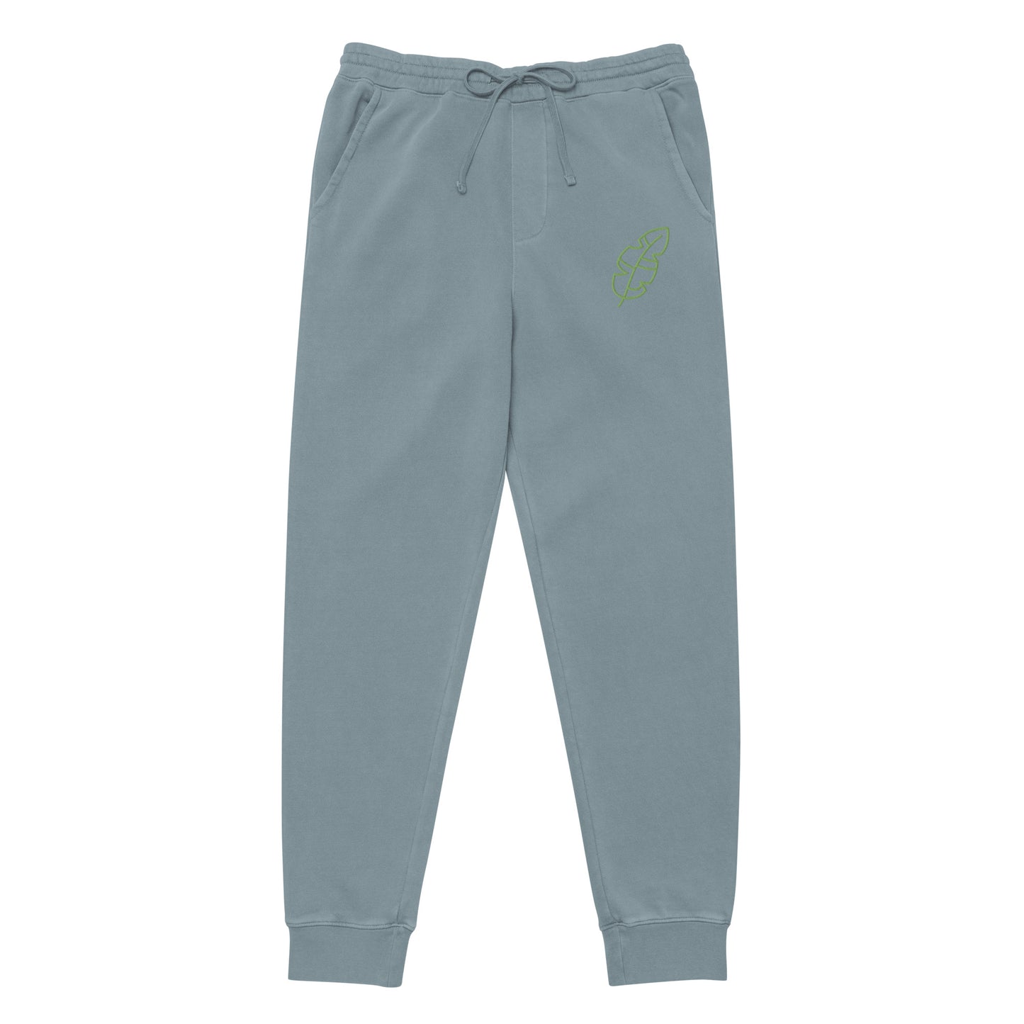 Unisex pigment-dyed sweatpants “Leaf Embroidery”