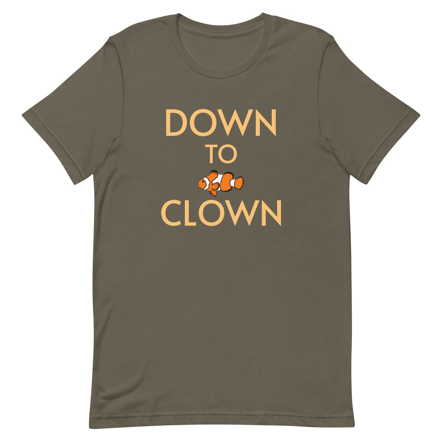 Unisex t-shirt “Down to Clown w/Clownfish”