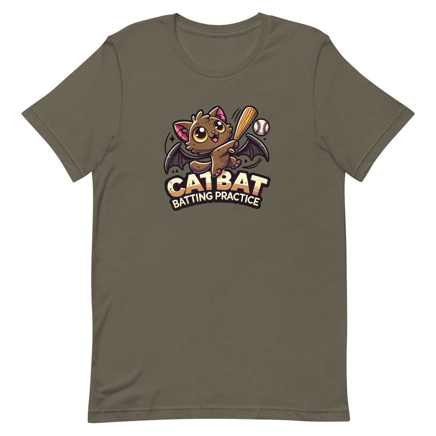 Unisex t-shirt "Catbat Batting Practice"