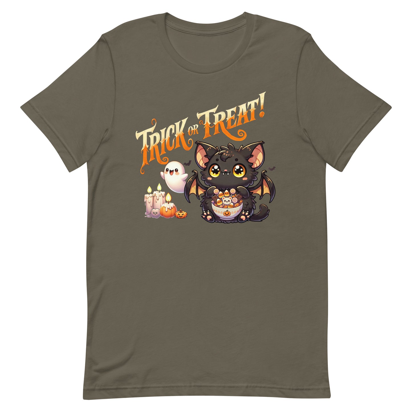 Unisex t-shirt “Trick or Treat Cute Bat”