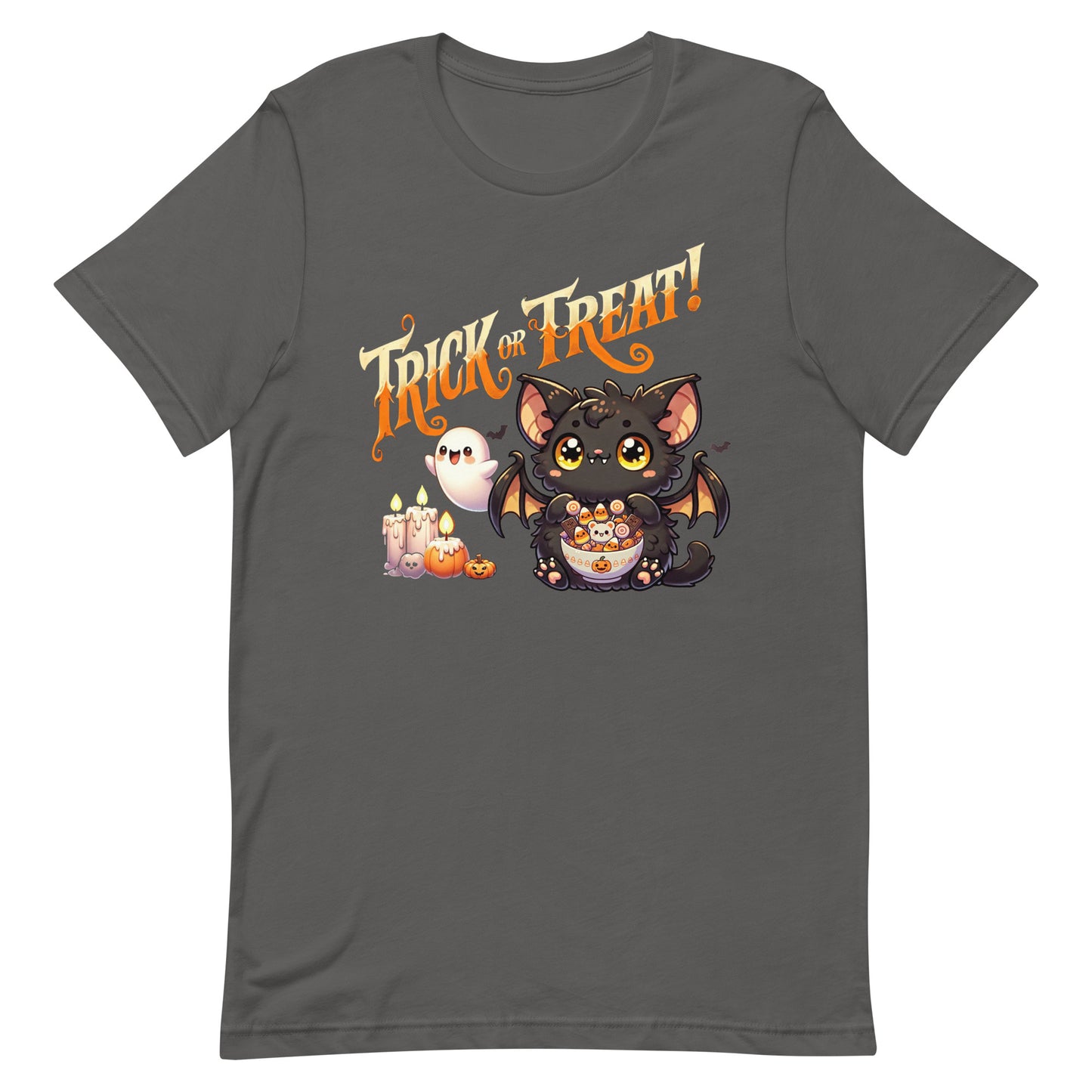 Unisex t-shirt “Trick or Treat Cute Bat”