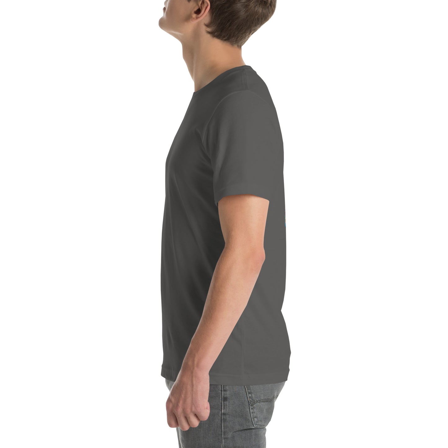 Unisex t-shirt "Neon Bass" Printed on back