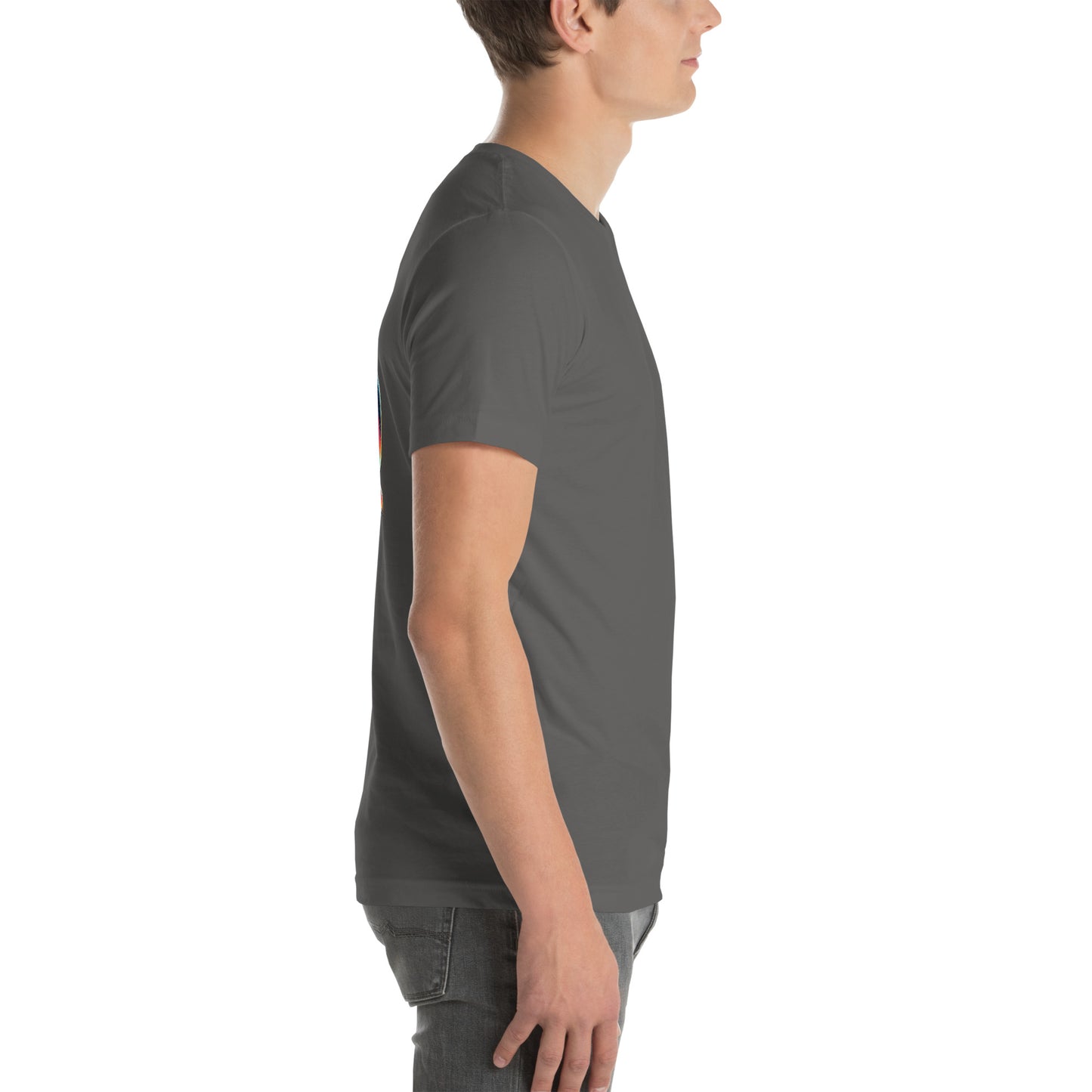 Unisex t-shirt "Neon Bass" Printed on back