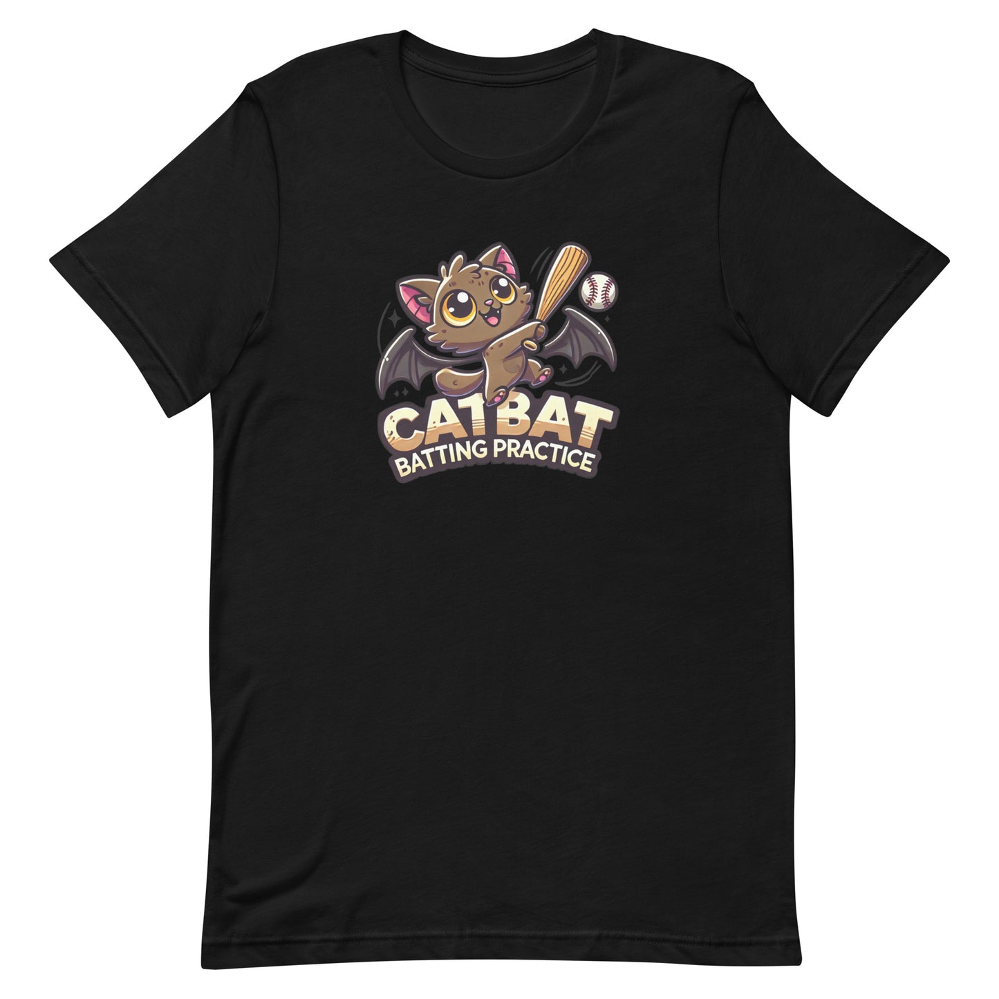 Unisex t-shirt "Catbat Batting Practice"