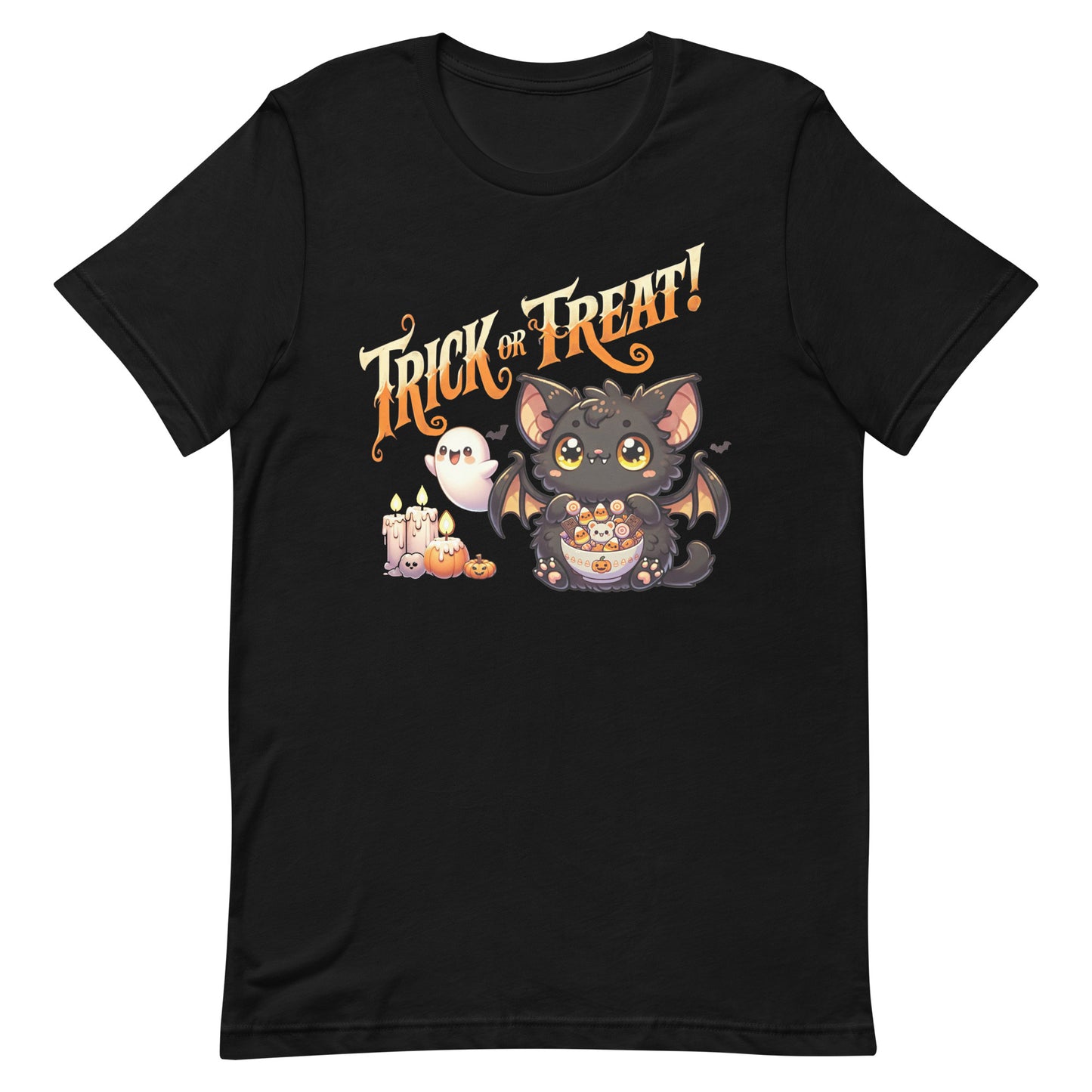 Unisex t-shirt “Trick or Treat Cute Bat”
