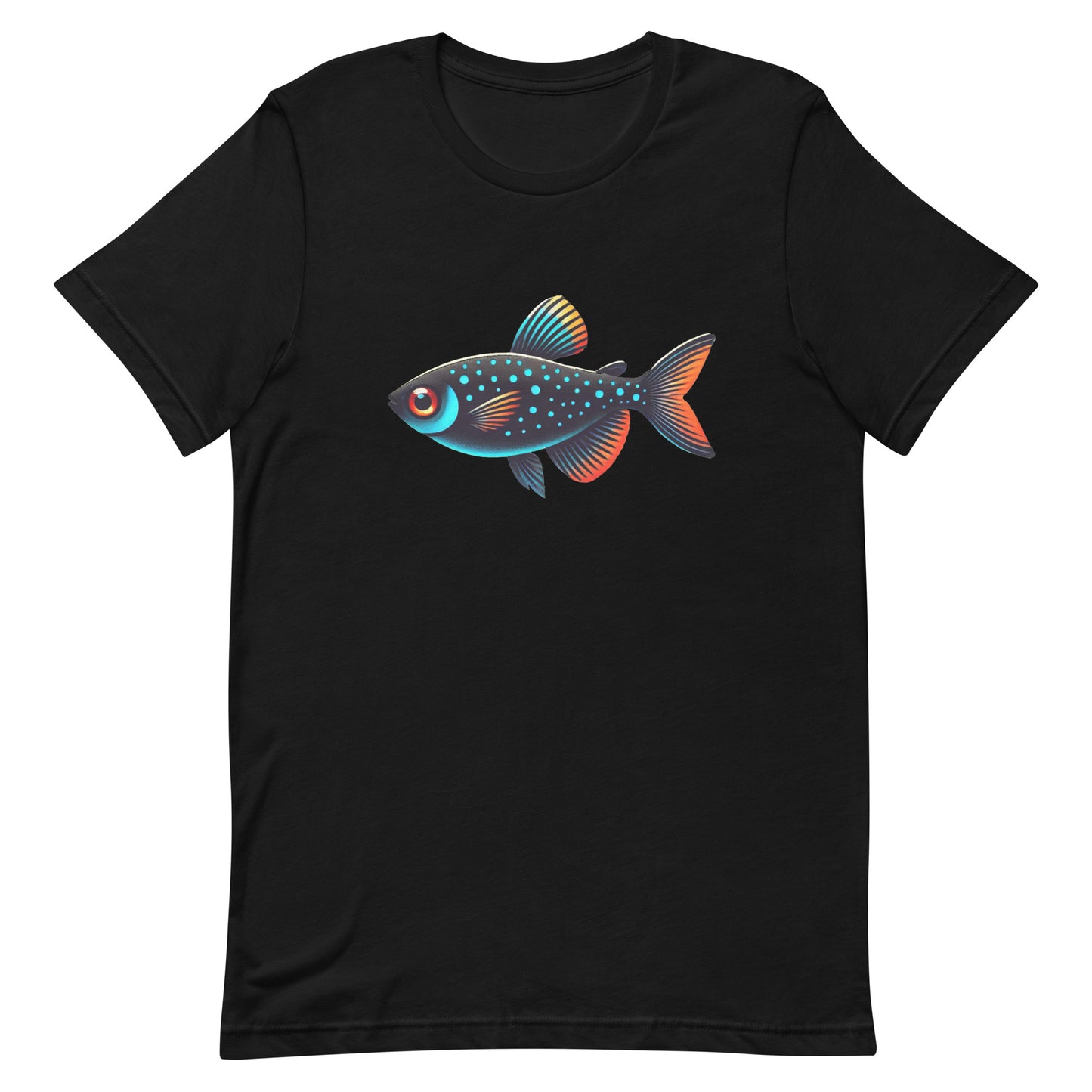Unisex t-shirt “Neon Colorful Tetra”