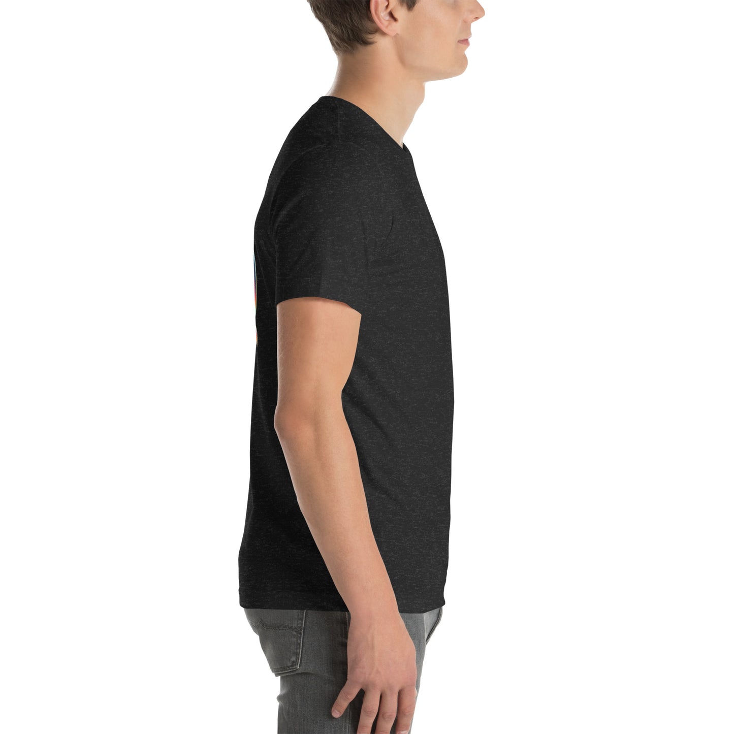 Unisex t-shirt "Neon Bass" Printed on back