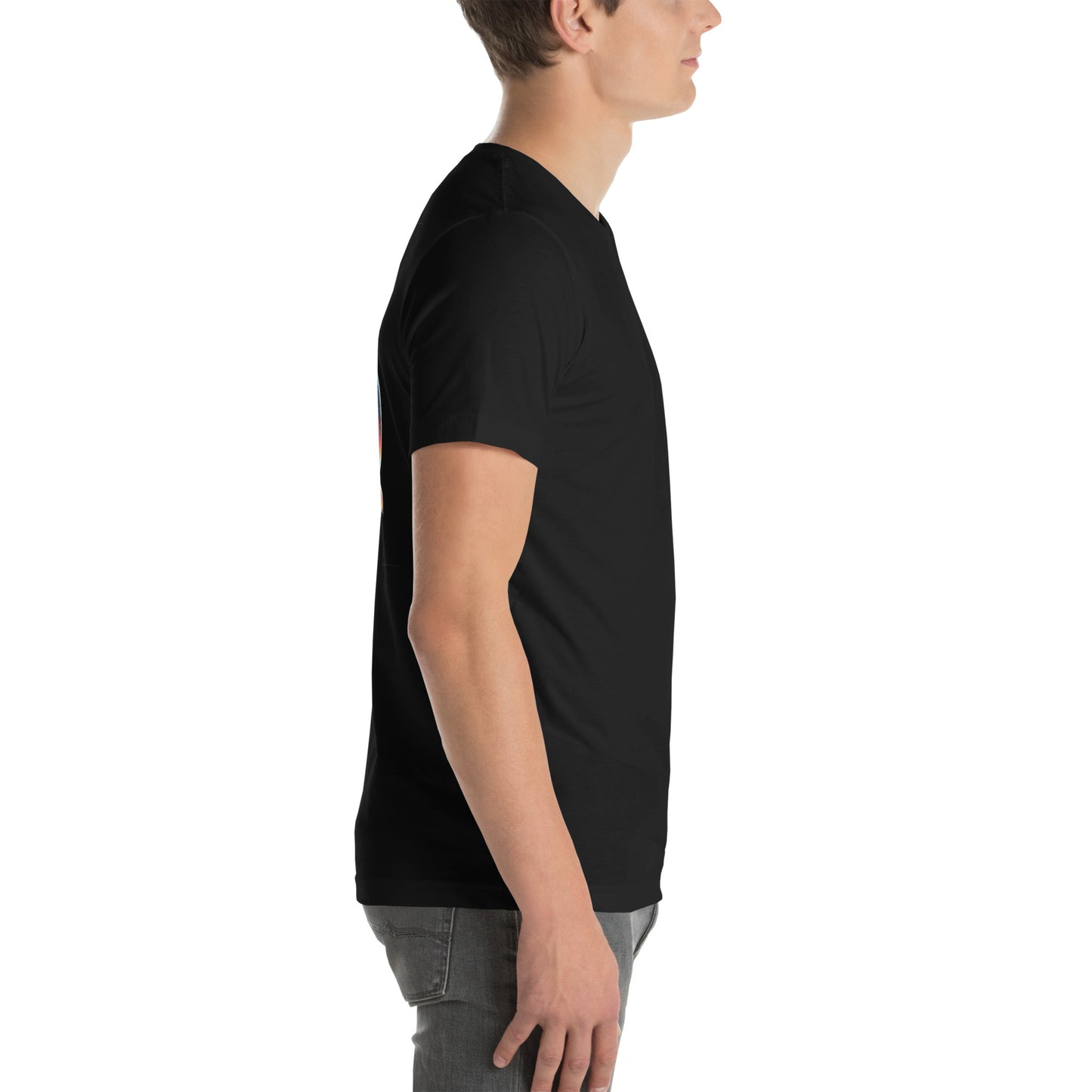 Unisex t-shirt "Neon Bass" Printed on back