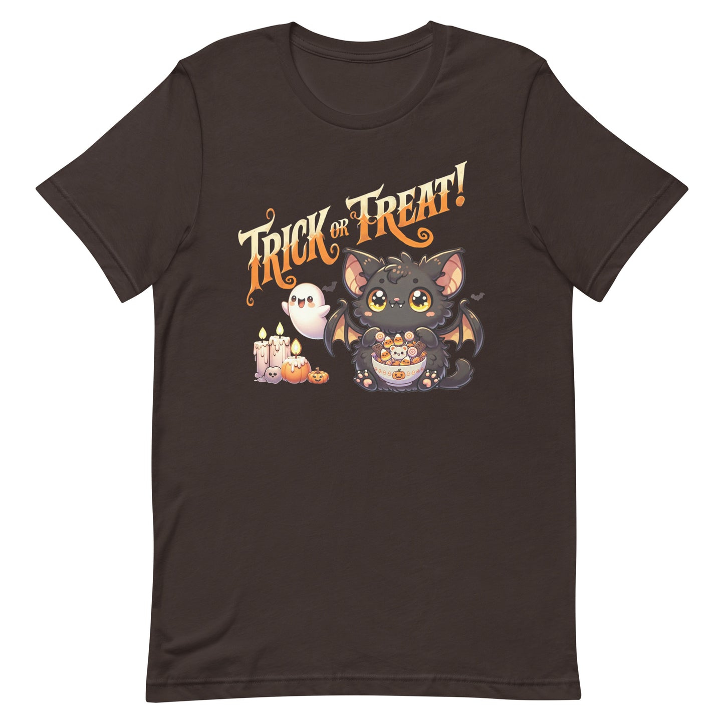 Unisex t-shirt “Trick or Treat Cute Bat”