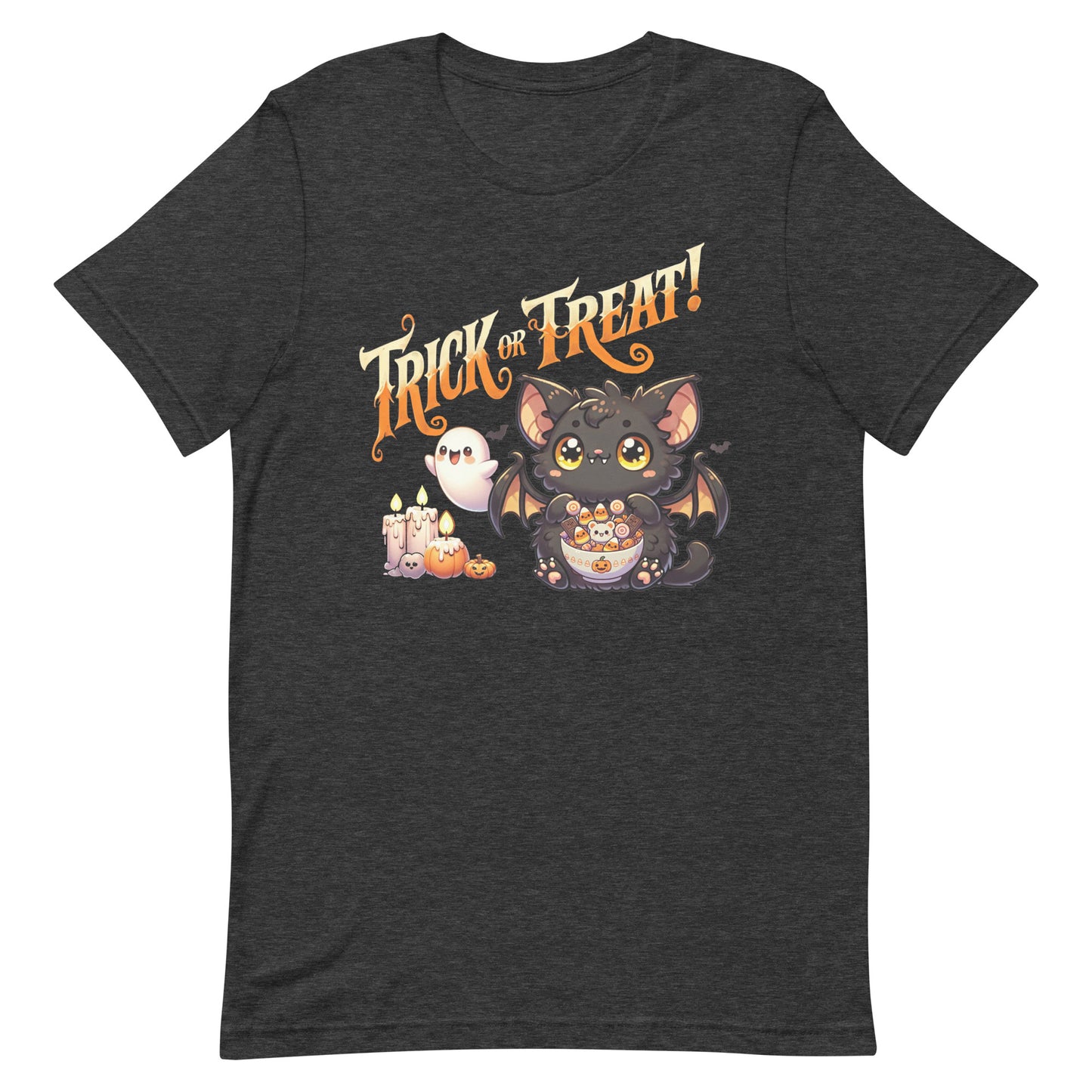 Unisex t-shirt “Trick or Treat Cute Bat”