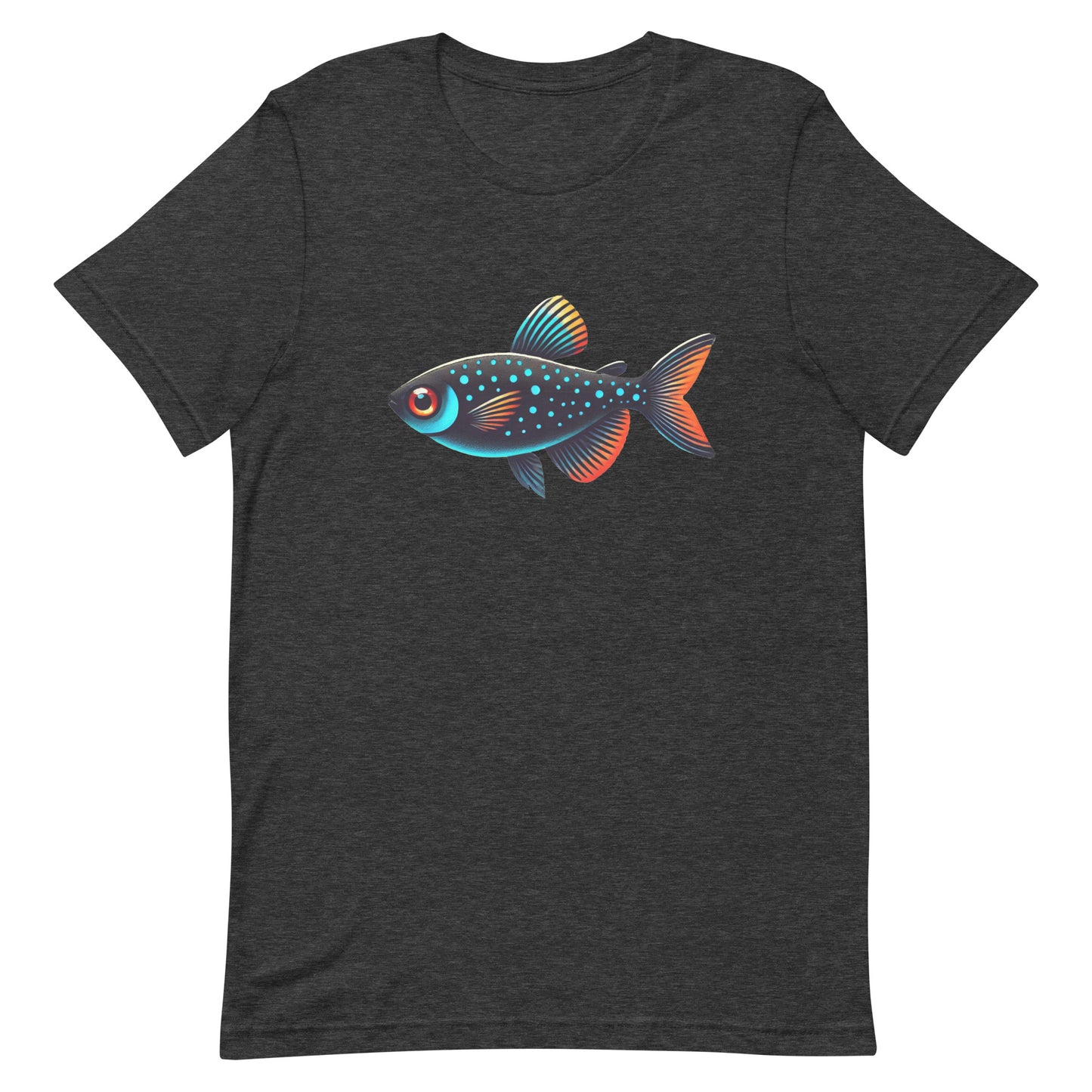 Unisex t-shirt “Neon Colorful Tetra”