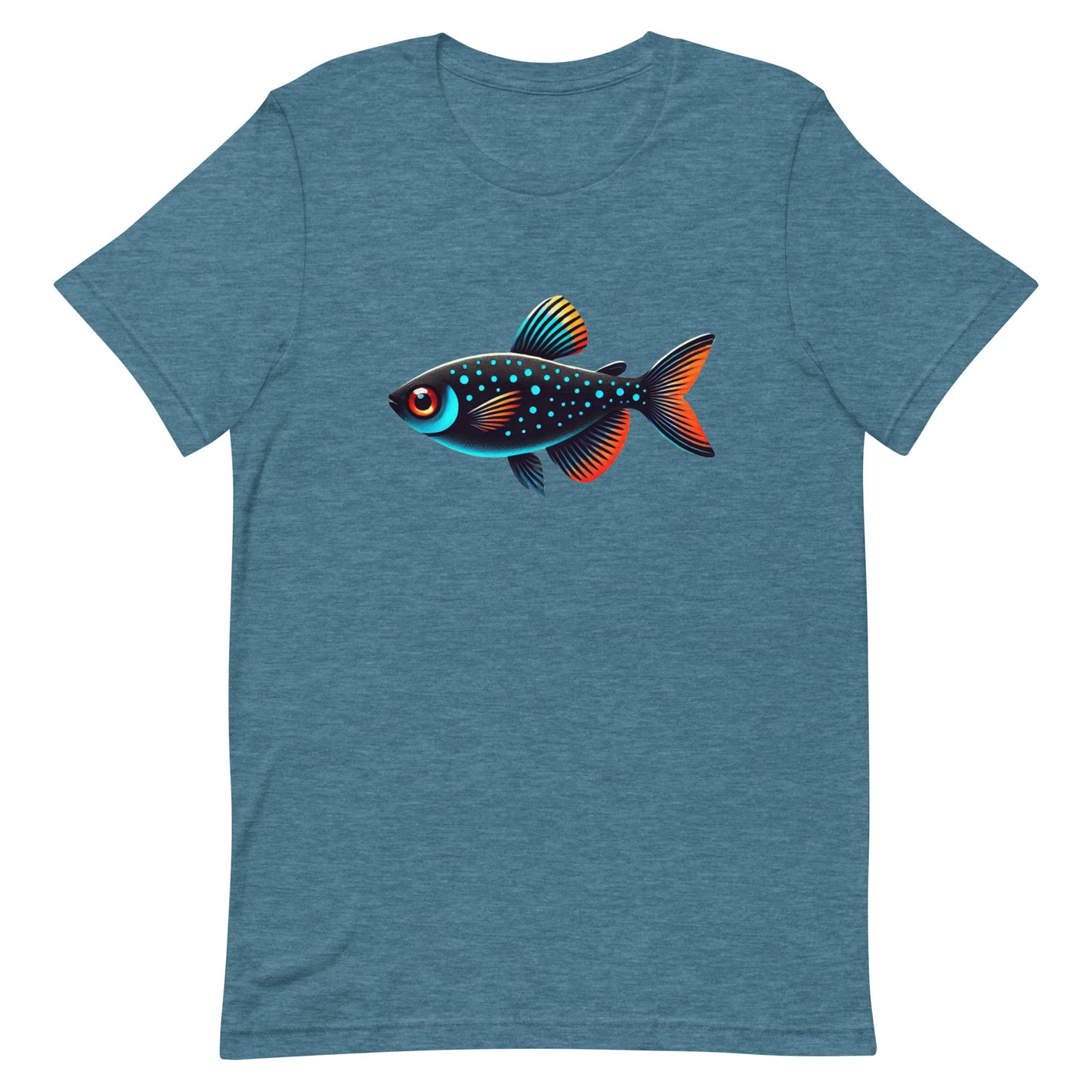 Unisex t-shirt “Neon Colorful Tetra”
