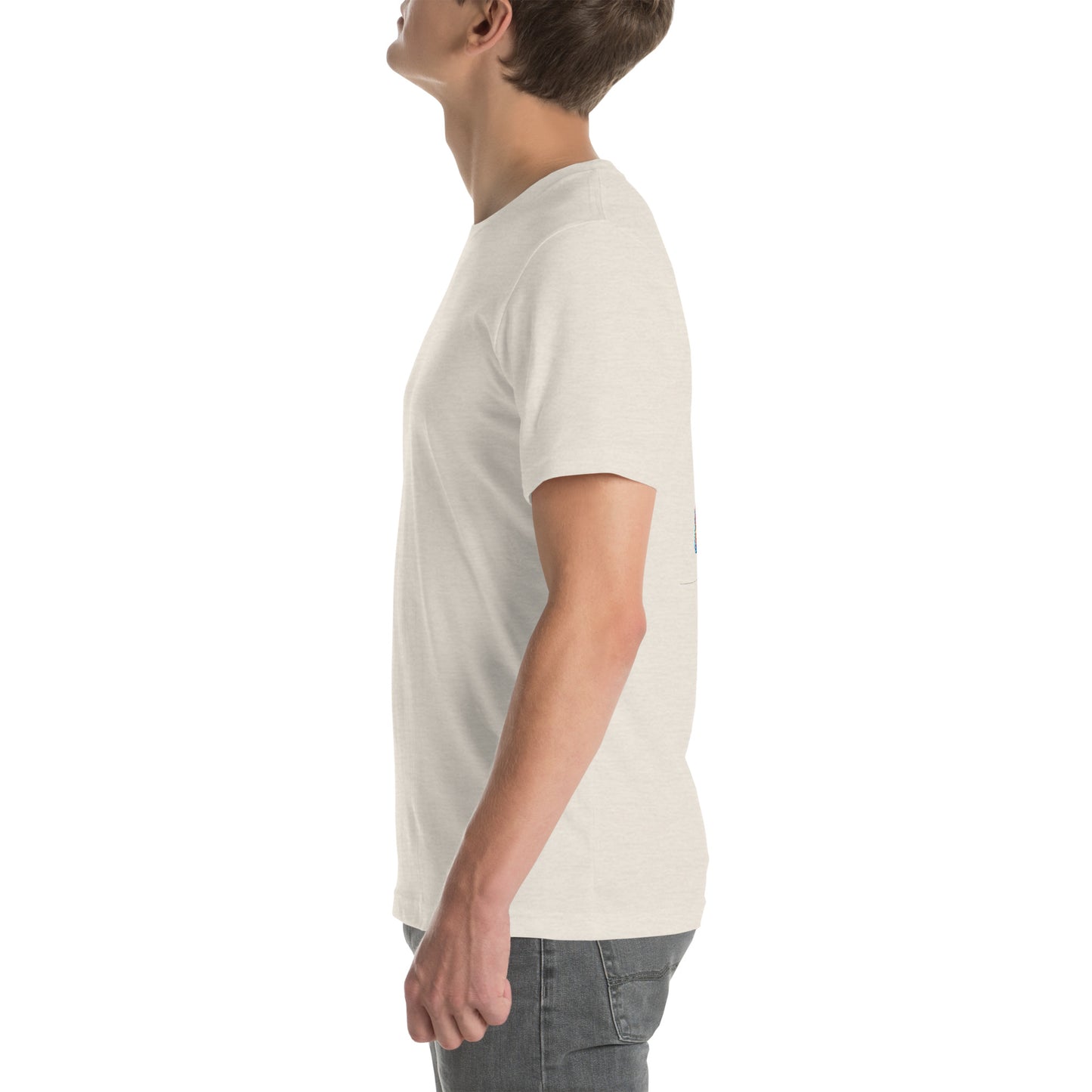 Unisex t-shirt "Neon Bass" Printed on back