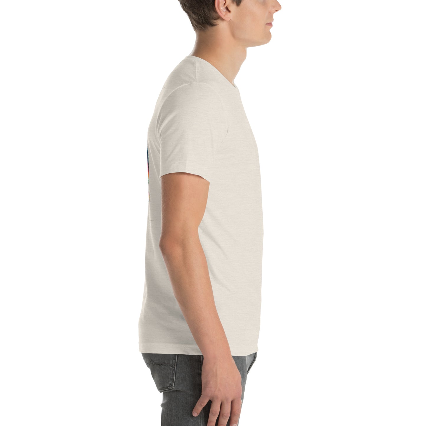 Unisex t-shirt "Neon Bass" Printed on back