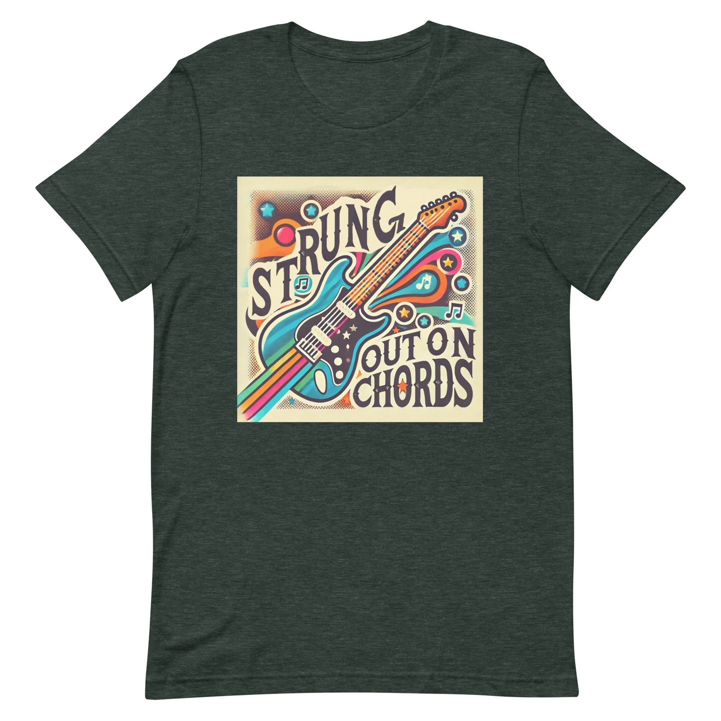 Unisex t-shirt "Strung Out on Chords"
