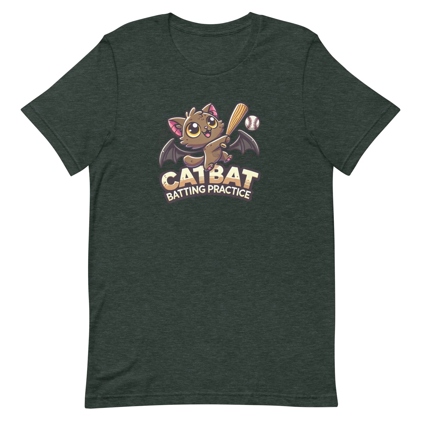 Unisex t-shirt "Catbat Batting Practice"