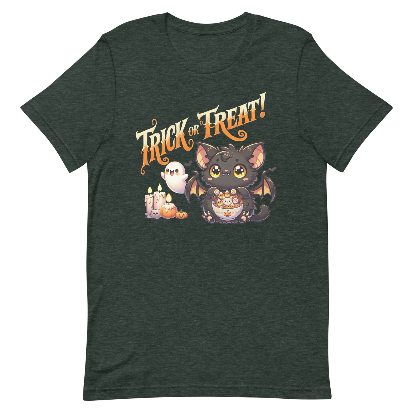 Unisex t-shirt “Trick or Treat Cute Bat”