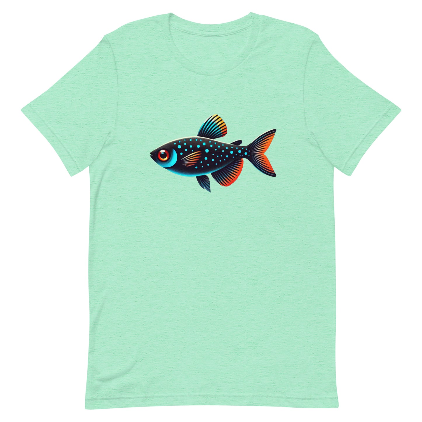 Unisex t-shirt “Neon Colorful Tetra”