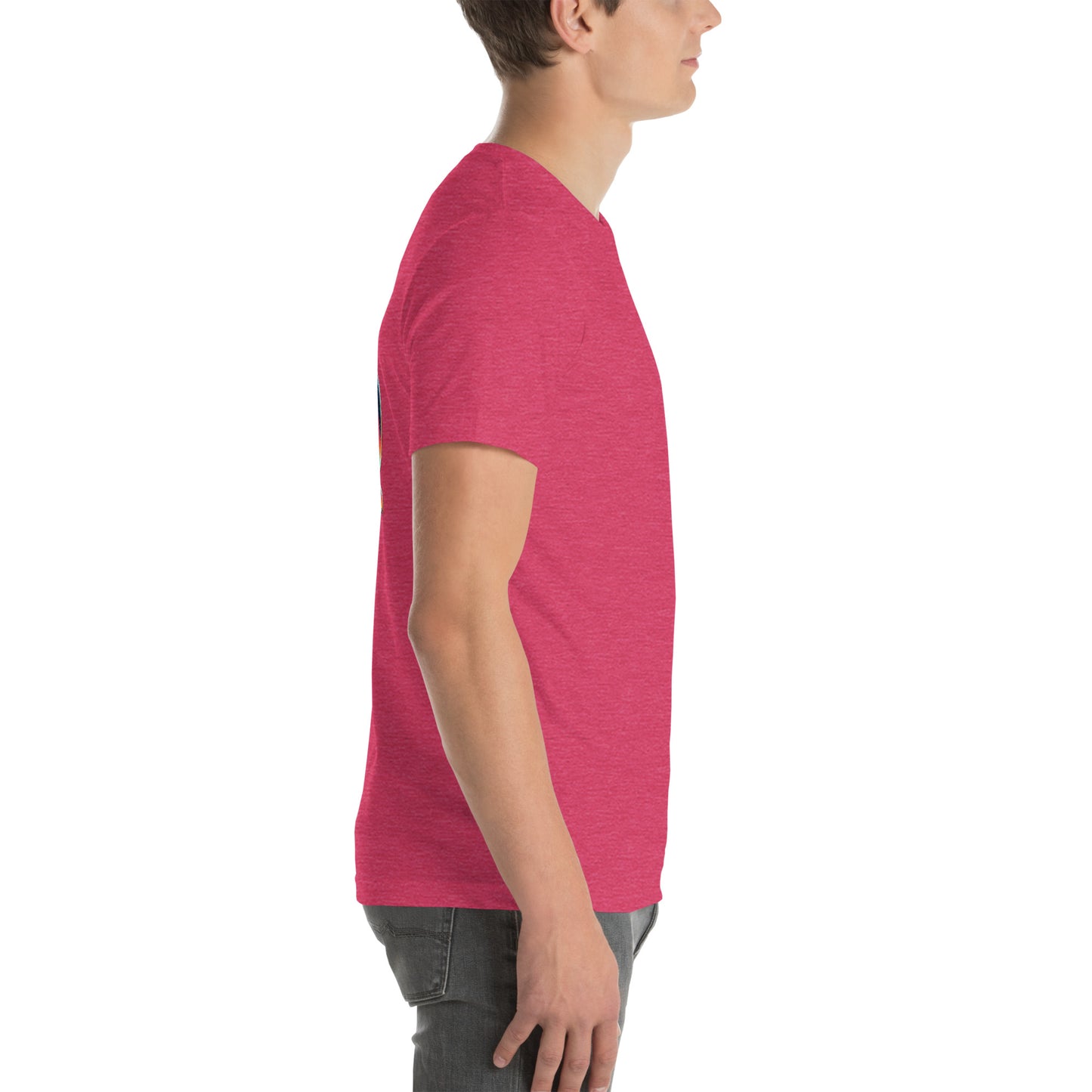 Unisex t-shirt "Neon Bass" Printed on back