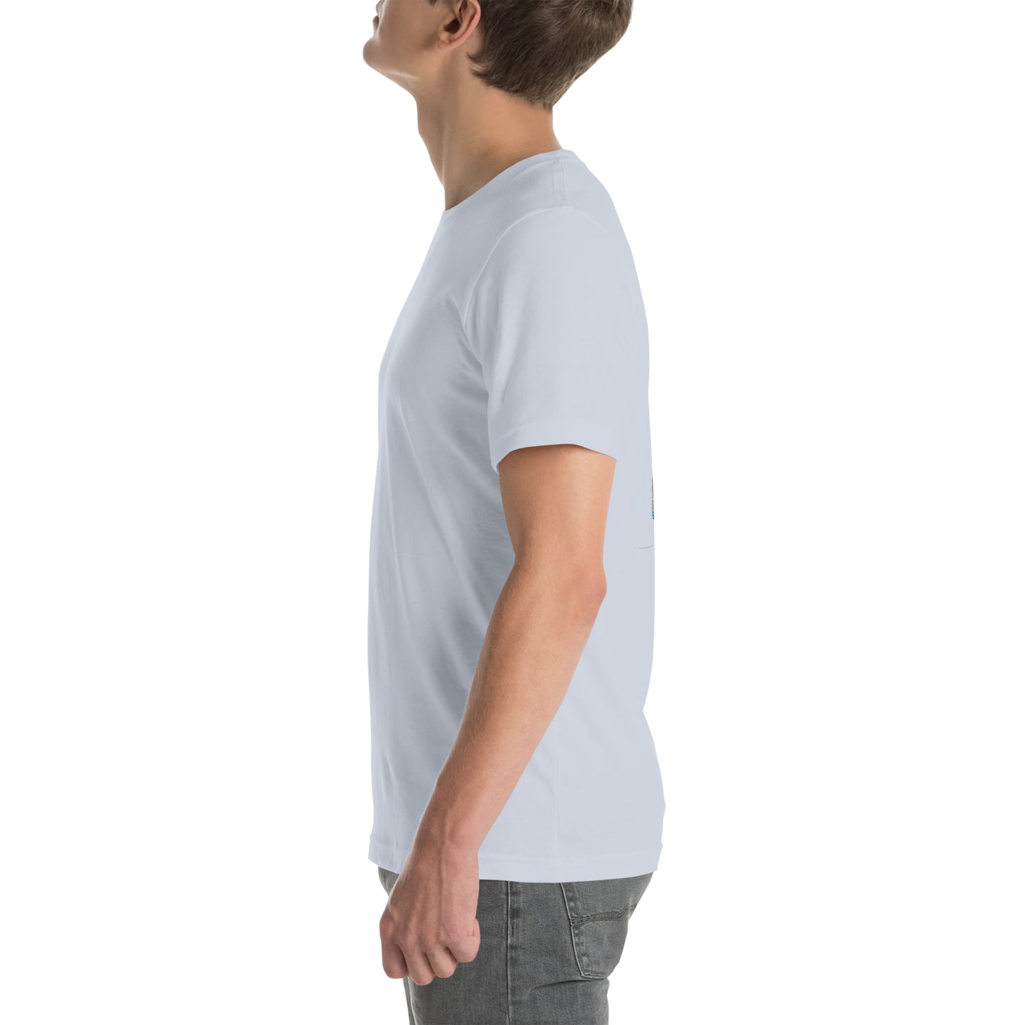 Unisex t-shirt "Neon Bass" Printed on back