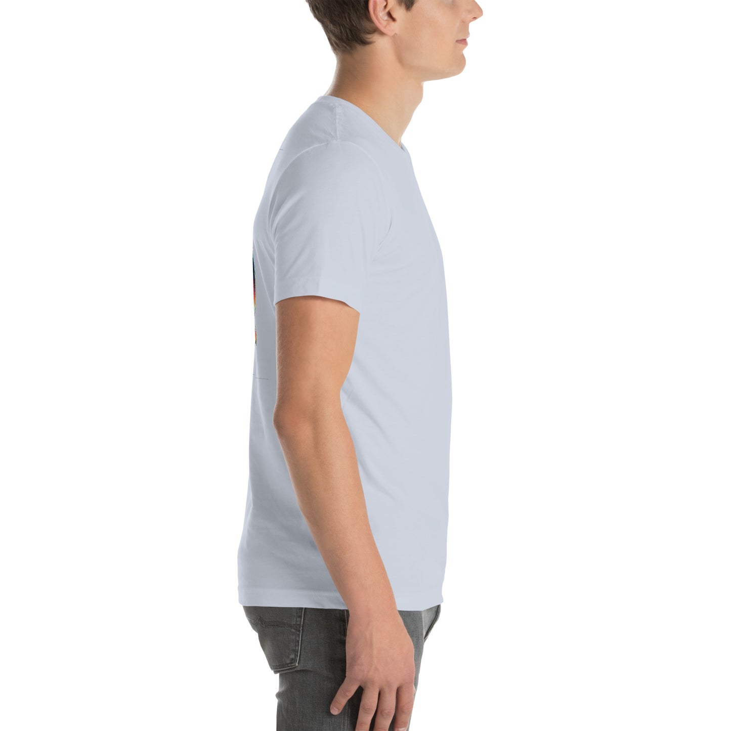 Unisex t-shirt "Neon Bass" Printed on back