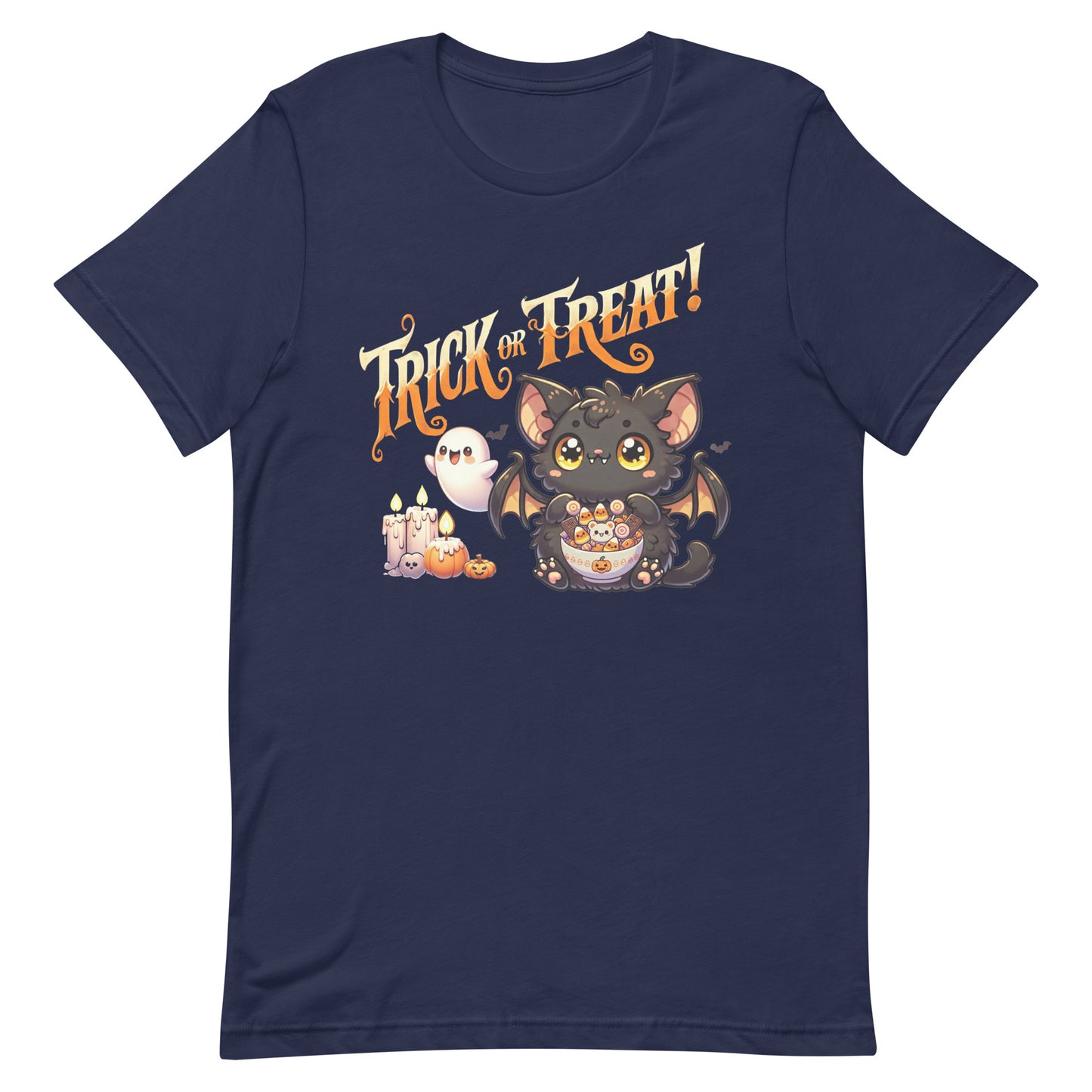 Unisex t-shirt “Trick or Treat Cute Bat”