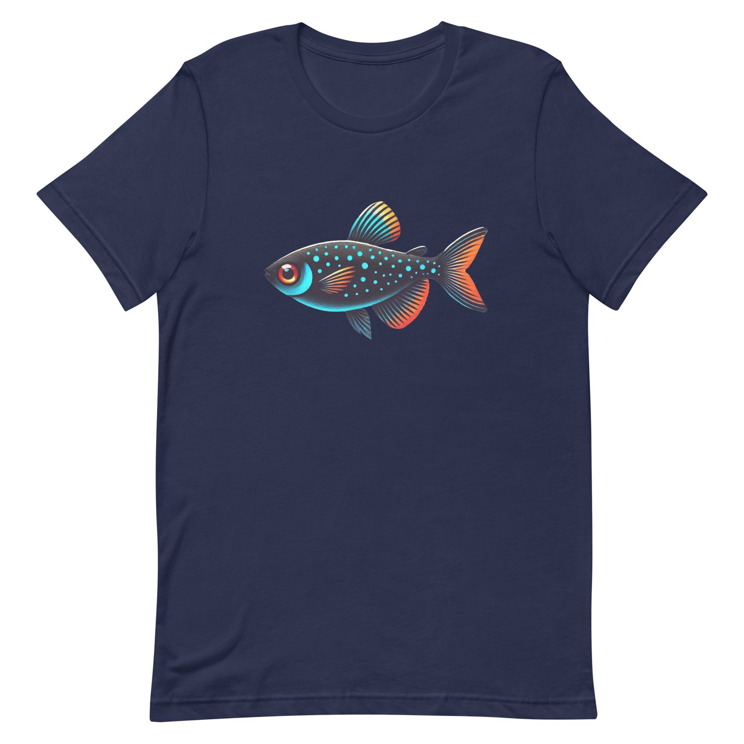 Unisex t-shirt “Neon Colorful Tetra”