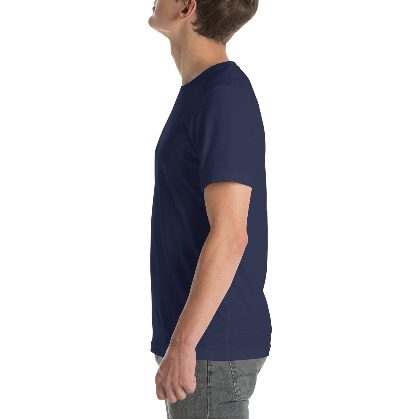 Unisex t-shirt "Neon Bass" Printed on back