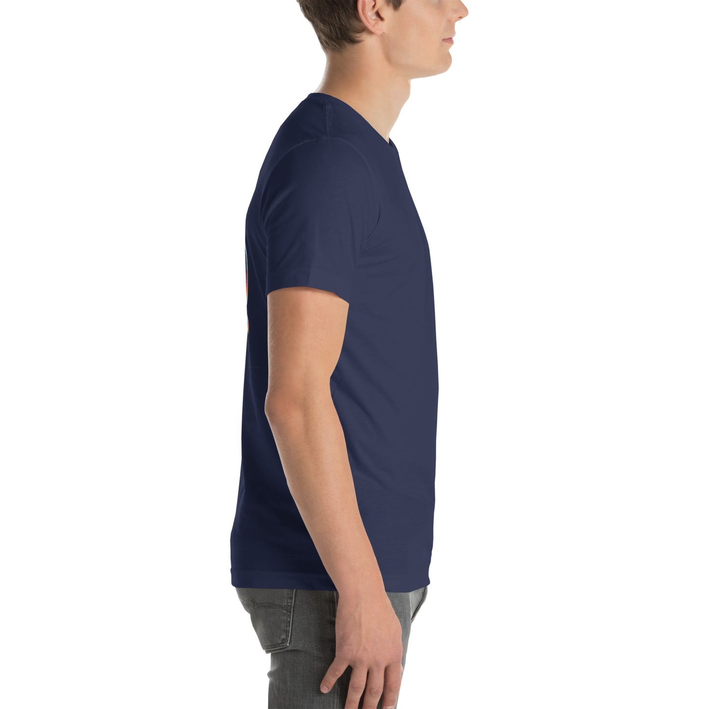Unisex t-shirt "Neon Bass" Printed on back