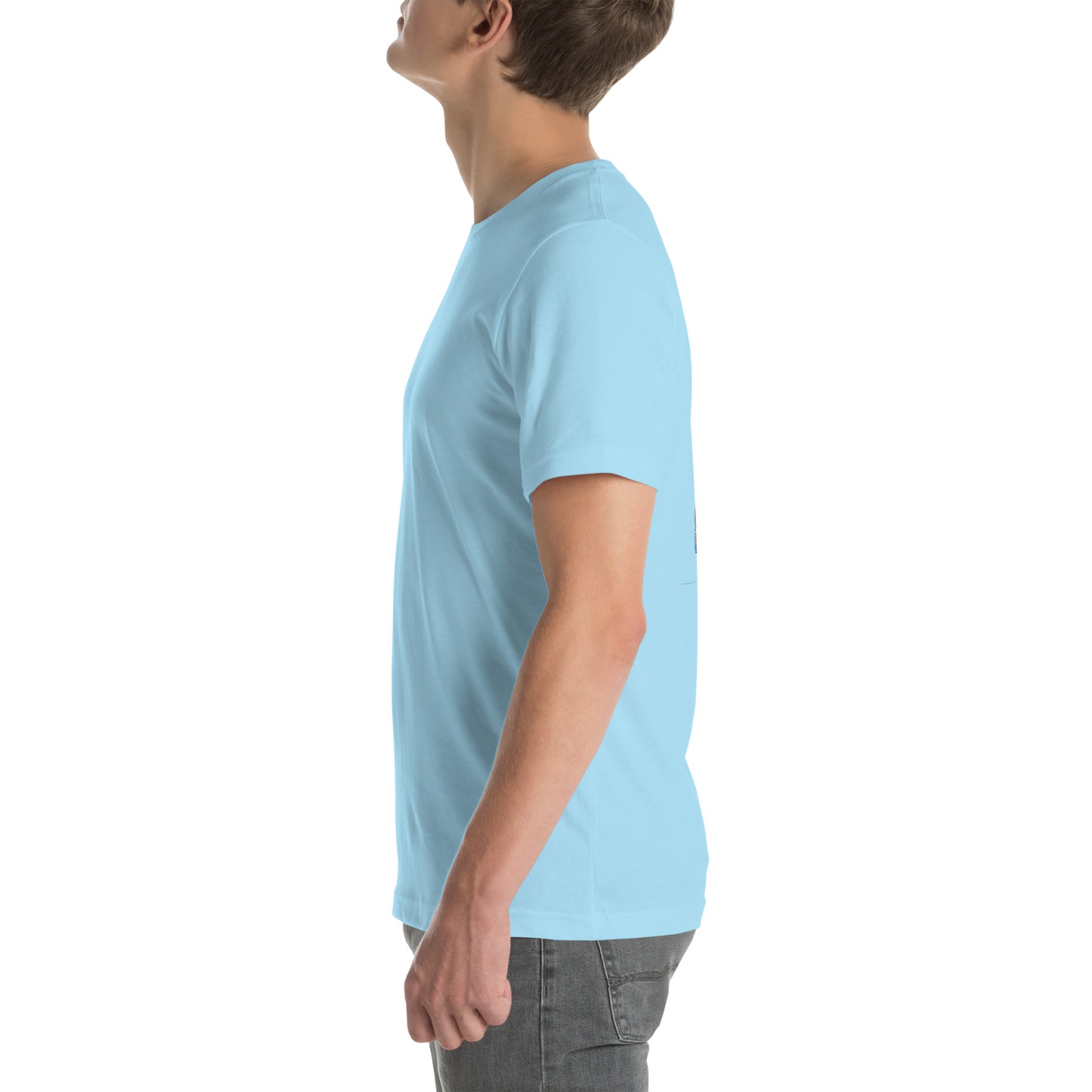 Unisex t-shirt "Neon Bass" Printed on back