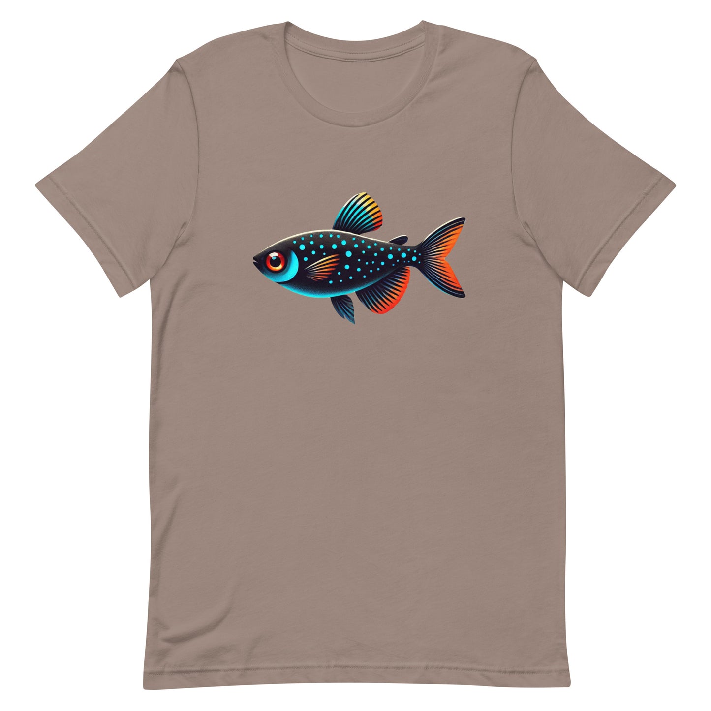 Unisex t-shirt “Neon Colorful Tetra”