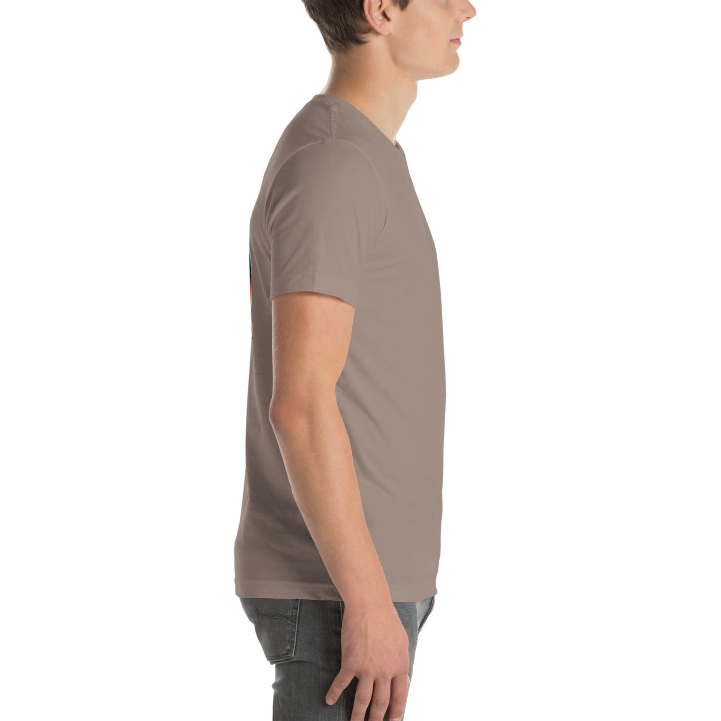 Unisex t-shirt "Neon Bass" Printed on back
