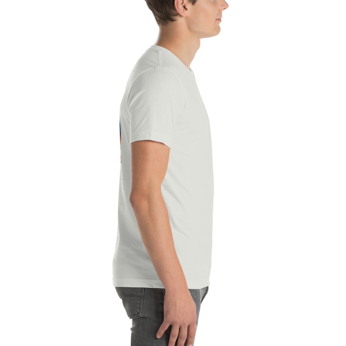 Unisex t-shirt "Neon Bass" Printed on back
