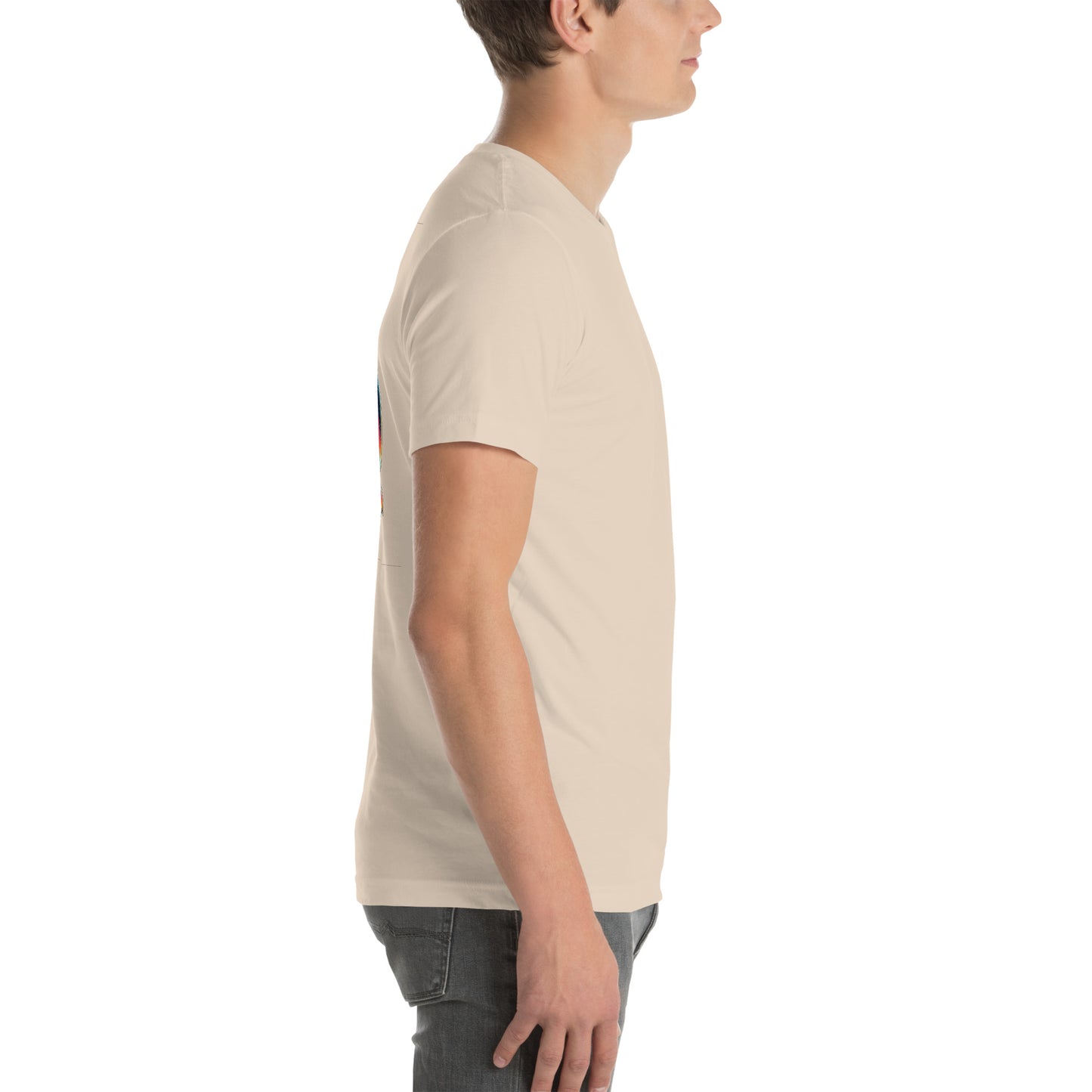 Unisex t-shirt "Neon Bass" Printed on back