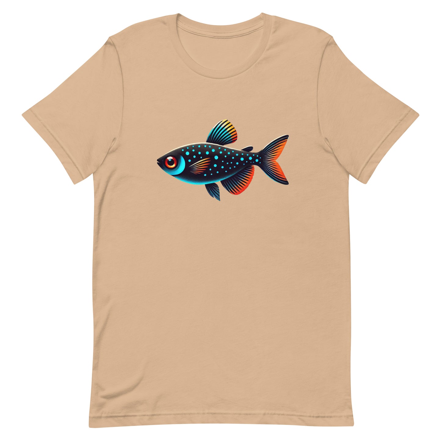 Unisex t-shirt “Neon Colorful Tetra”