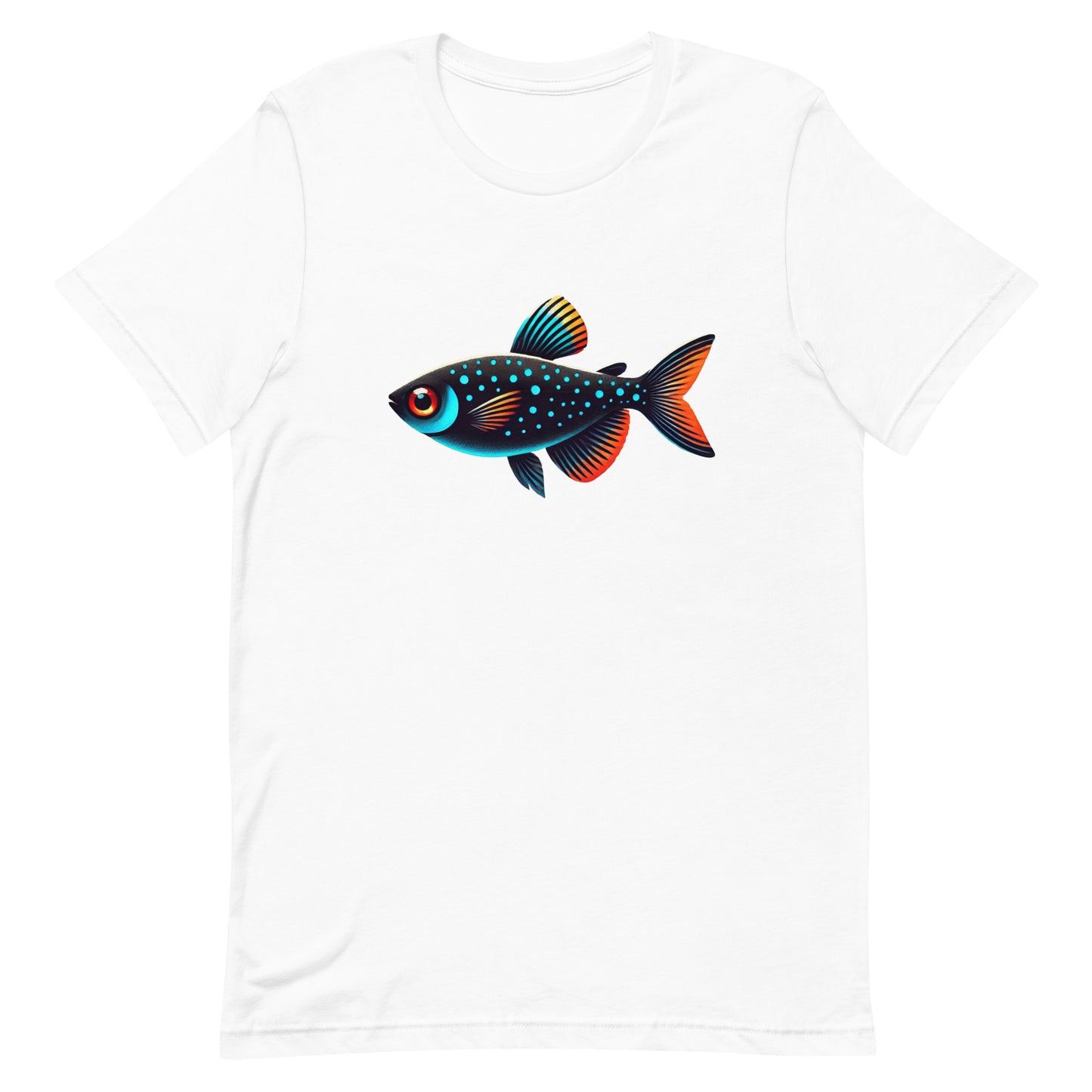 Unisex t-shirt “Neon Colorful Tetra”