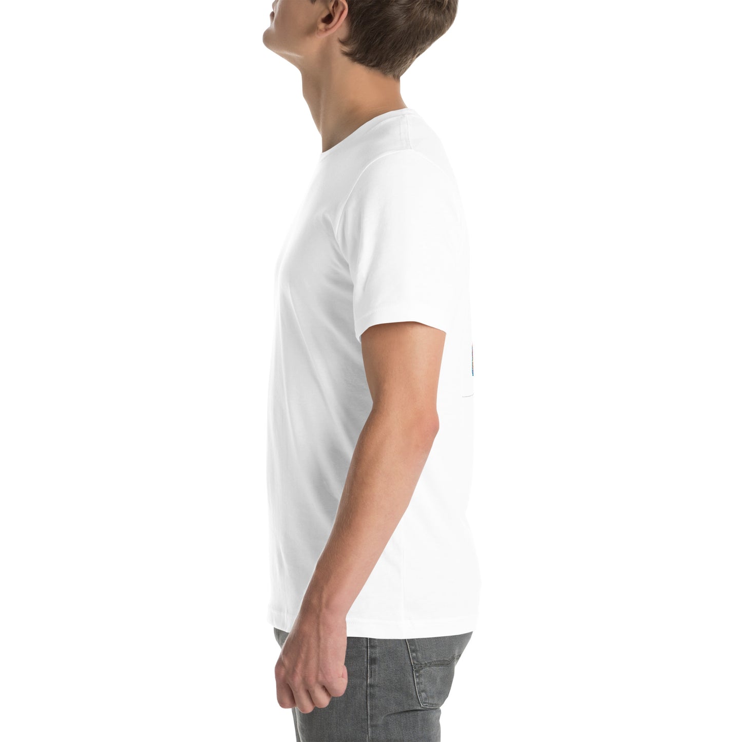 Unisex t-shirt "Neon Bass" Printed on back