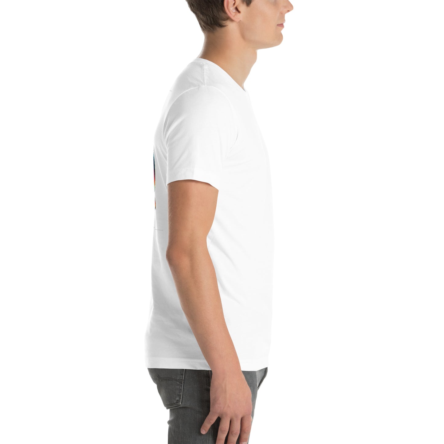 Unisex t-shirt "Neon Bass" Printed on back