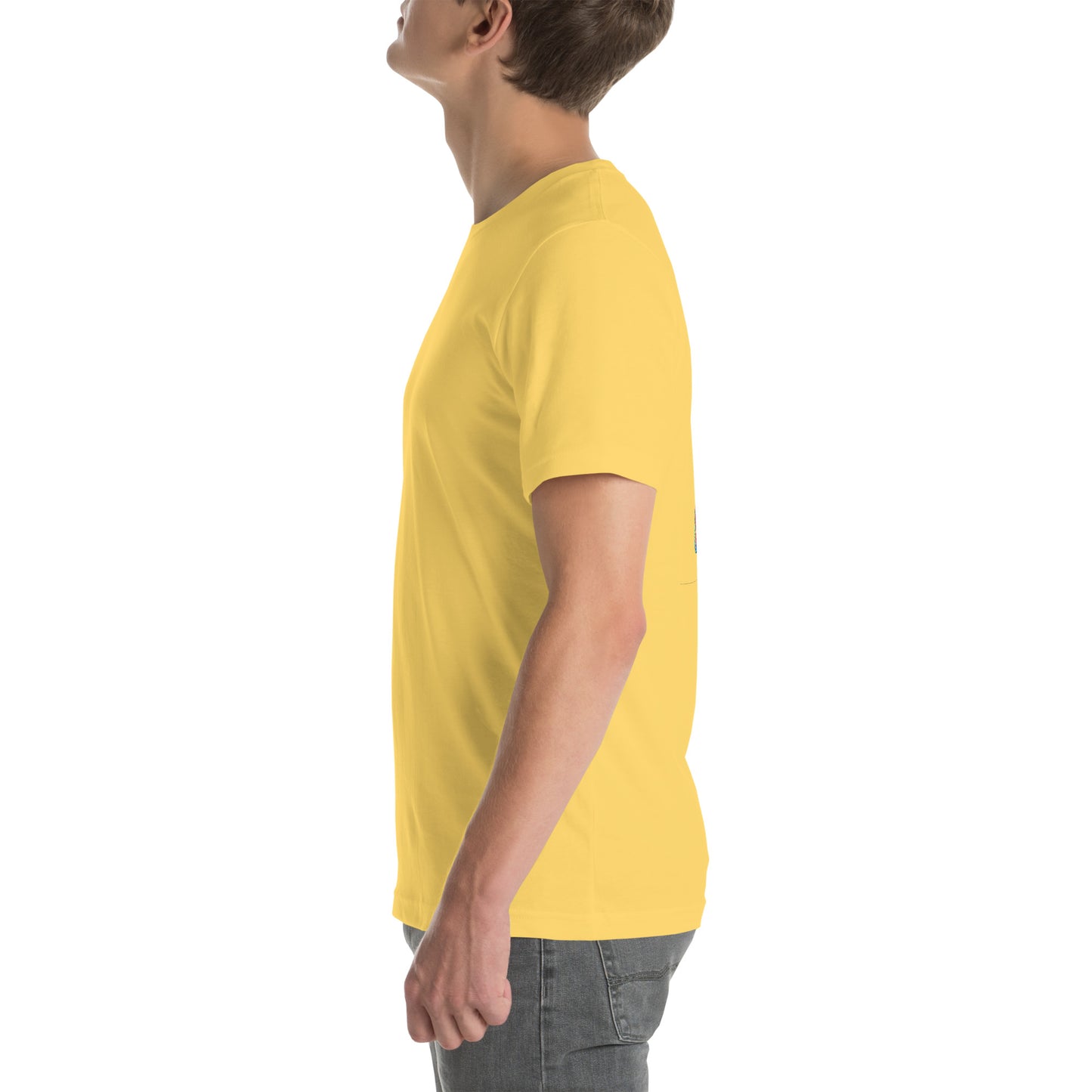 Unisex t-shirt "Neon Bass" Printed on back