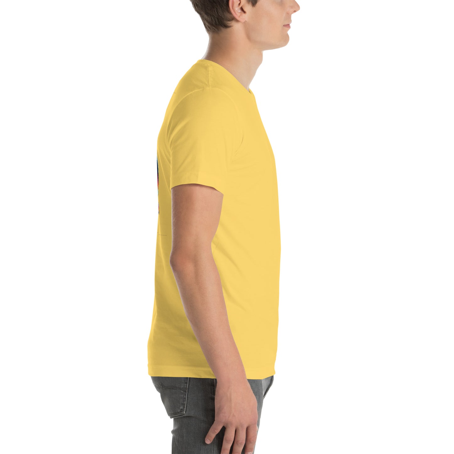 Unisex t-shirt "Neon Bass" Printed on back