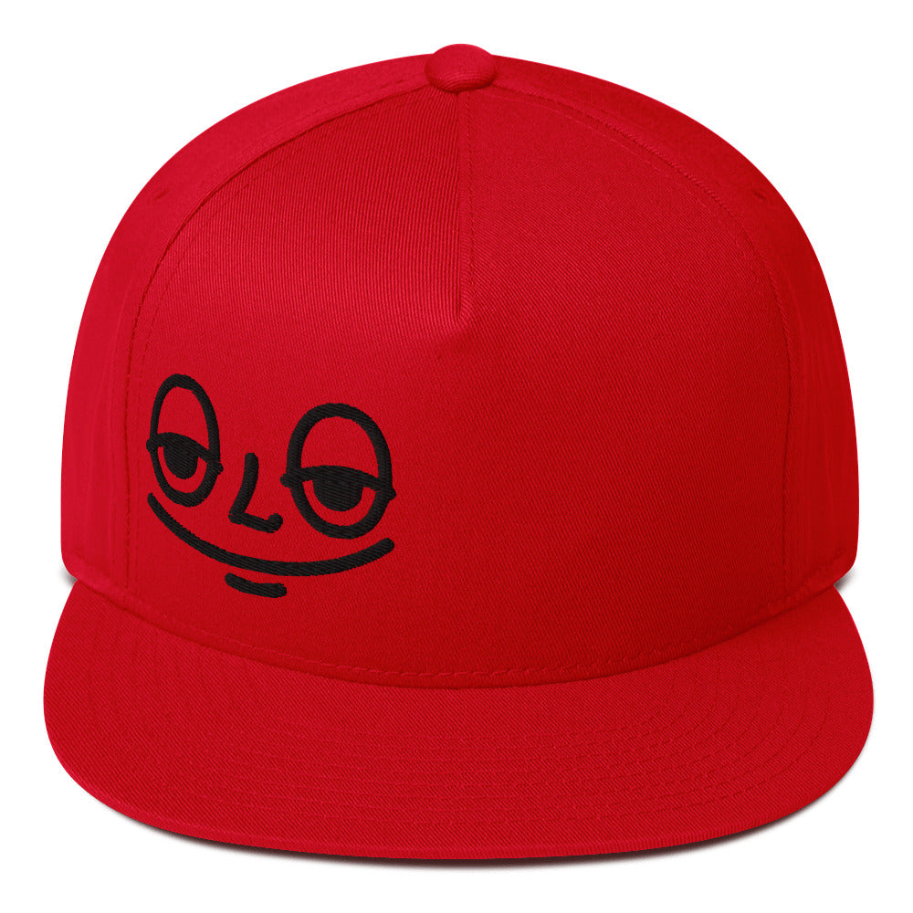 Flat Bill Cap “Stoner Face”