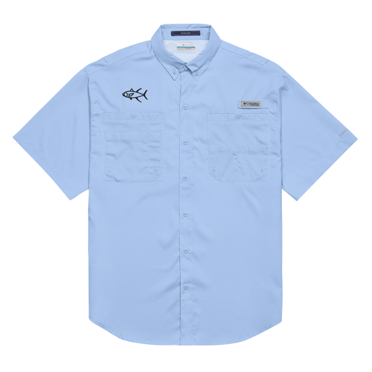 Men’s Columbia short sleeve button shirt “Embroidered Tuna”